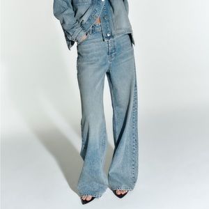 ZW ZARA Wide Leg Jeans - Size 4 - NWOT